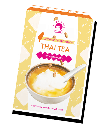 Thai Tea w/ Almond Jelly